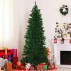 Albero di Natale Artificiale Slim 210cm con 631 Rami Folti e Supporto in Metallo