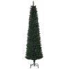 Albero di Natale Alto 180cm con Base Pieghevole e 380 Rami, in PVC e Metallo, Verde