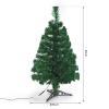 Albero di Natale Artificiale Altezza 60cm a Fibre Ottiche con 55 Rami