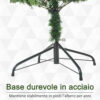 Albero di Natale Artificiale Gigante 210cm Realistico con 934 Rami, Base Pieghevole e Rimovibile