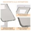 Gattaiola con Sistema di Blocco per Vetro, Rete e Porte, 38.6x52x1.8cm – Bianco