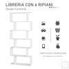 Libreria di Design Moderno Scaffale Bianco