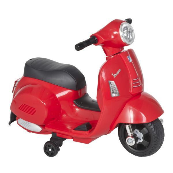 Vespa elettrica per bambini Batteria 6V Fari e Clacson 18-36 mesi