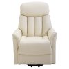 Poltrona Relax Alzapersone con Telecomando, Reclinabile con Poggiapiedi color Crema Beige