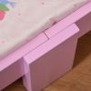 Letto per Bambini da 3-6 anni con Sponde di Sicurezza in Legno - Rosa