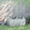 Mini Serra da Giardino con 2 Finestre Avvolgibili e Copertura PE Anti-UV Bianco