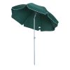 Terrazza Portatile Φ220cm con Tettuccio Inclinabile in Poliestere Verde Scuro