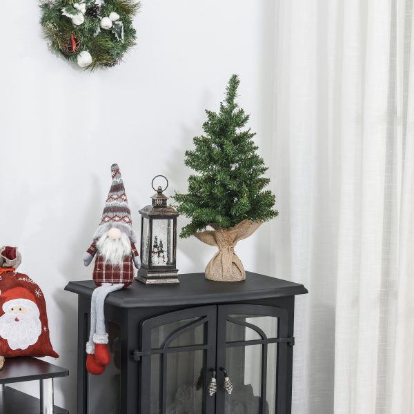 Albero di Natale Mini 60cm con 70 Rami e Aghi Realistici in PVC