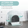 Lettiera per Gatti Chiusa con Filtri