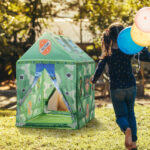 Tenda Gioco Mimetica per Bambini 3+ Anni per Interno e Esterno Verde 93x69x103cm