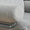 Poltrona Letto Singolo con Schienale Reclinabile 5 Livelli e Cuscino Extra, 73x60x81cm, Grigio