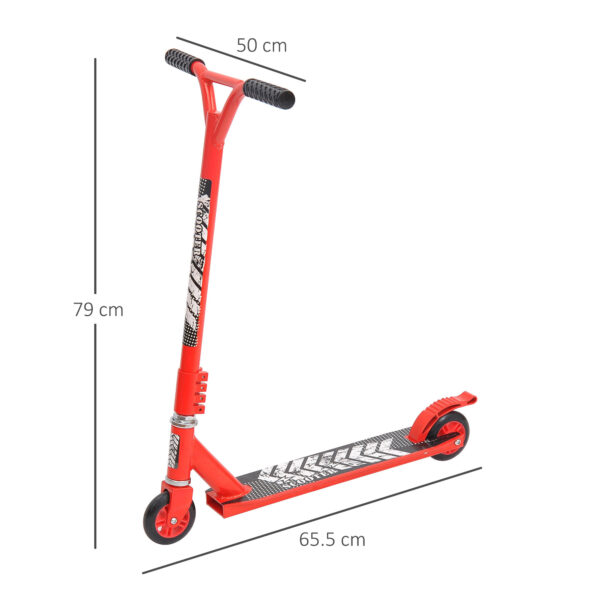 Monopattino per Adulti in Alluminio con Impugnatura Ergonomica Rosso