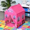 Tenda da Gioco Principessa per Bambina 3+ Anni per Interno e Esterno Rosa 93 x 69 x 103 cm