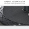 Base per Ombrellone Rotonda Φ55cm in Plastica da 30kg per Pali da 38-48mm Nero