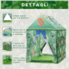 Tenda Gioco Mimetica per Bambini 3+ Anni per Interno e Esterno Verde 93x69x103cm