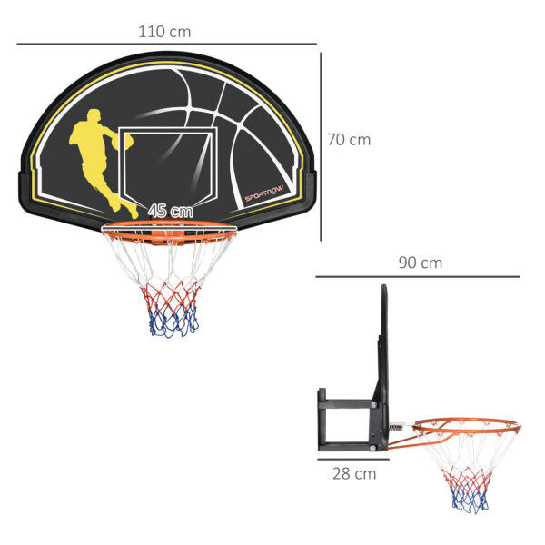 Canestro Basket per Bambini e Adulti da Indoor e Outdoor in Acciaio e PE