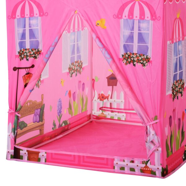 Tenda da Gioco Principessa per Bambina 3+ Anni per Interno e Esterno Rosa 93 x 69 x 103 cm