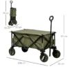 Carrello da Giardino 125L Pieghevole con Maniglia e 5 Sacche