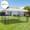 Tetto di Ricambio Impermeabile per Gazebo da Giardino Doppio 3x4m