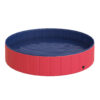 Piscina Pieghevole per Cani in PVC, Rosso, 140x30cm