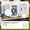 Frigo Portatile da 60W con Capacità 4L, Divisore Removibile e Maniglia