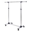 Stender Appendiabiti Larghezza e altezza regolabili con Ruote in Acciaio Inox 160 x 170cm