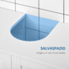 Mobiletto da Bagno Sottolavabo a 2 Ante in MDF Salvaspazio con Ripiani Regolabili 60x30x60cm Bianco