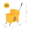 Carrello Secchio 20L con Separatore Acqua e Strizzatore Rimovibile in PP