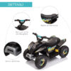 Quad per Bambini Elettrico con Batteria Ricaricabile 6V - Nero