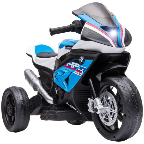 Moto per Bambini 18-60 Mesi Modello BMW HP4 con Fari, Musica e Pedali, Blu