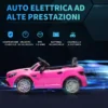 Mercedes Macchina Elettrica per Bambini 3-6 Anni con Luci LED, Effetti Sonori e Telecomando, Rosa