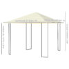 Tendone Gazebo da Giardino Bianco in Metallo 3x3m