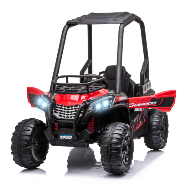 Macchina Elettrica per Bambini 3-8 Anni Quad Elettrico Mini Rosso e Nero