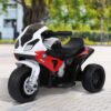 Moto Elettrica per Bambini con Licenza BMW Max 20kg - Batteria 6V Bianco e Rosso