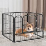 Recinto per Cani Pieghevole per Interno ed Esterno, con Porta, taglia piccola