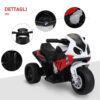 Moto Elettrica per Bambini con Licenza BMW Max 20kg - Batteria 6V Bianco e Rosso