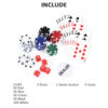 Valigetta Poker Professionale in Alluminio, Set con 300 Fiches e 2 Mazzi per Texas hold'em e Blackjack