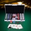 Valigetta Poker Professionale in Alluminio, Set con 300 Fiches e 2 Mazzi per Texas hold'em e Blackjack