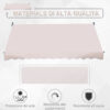 Tenda da Sole Avvolgibile Autoportante Beige 300×150cm