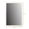 Specchio Bagno con Luce LED 70x50 cm, Specchiera con Funzione Anti-Appannamento e Tasti Touch