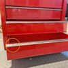 Carrello Cassettiera Porta Utensili per officina, rosso, 67.5x33x77cm