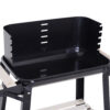 Griglia a Carbone Barbecue Picnic Altezza regolabile Nero 87x 45 x 83 cm