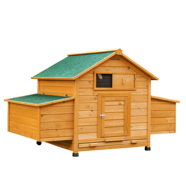 Pollaio Gabbia per Galline da Giardino Impermeabile in Legno 150x100x96.5 cm