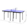 Tavolino da Ping Pong Pieghevole in Legno MDF 153 x 76.5 x 67cm Blu e Nero