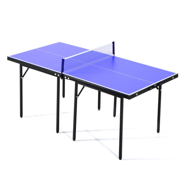 Tavolino da Ping Pong Pieghevole in Legno MDF 153 x 76.5 x 67cm Blu e Nero