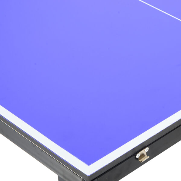 Tavolino da Ping Pong Pieghevole in Legno MDF 153 x 76.5 x 67cm Blu e Nero