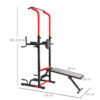 Stazione da Fitness Pieghevole con Altezza Regolabile 180-230cm con Barra