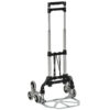 Carrello Portapacchi Pieghevole in Alluminio con 6 Ruote per Scale Carico 70kg