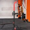 Stazione da Fitness Pieghevole con Altezza Regolabile 180-230cm con Barra