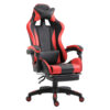 Sedia da Gaming o da Ufficio Ergonomica in Similpelle Nera e Rossa